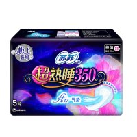 苏菲尤妮佳超熟睡350夜用棉柔卫生巾5片