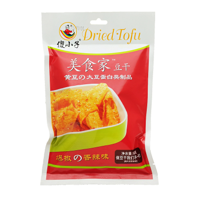 傻小子美食家豆干爆椒香辣味60g