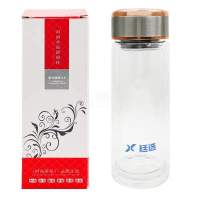 廷选双层金钢边时尚水晶玻璃杯400ml