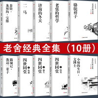 全20册鲁迅全集正版老舍经典作品全集茶馆四世同堂老舍散文集正版书籍老舍的书济南的冬天全套故乡骆驼祥子茶馆老舍全集完整版名