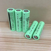 18650锂电池3.7v充电电池大容量4.2V强光手电筒小风扇电池充电器 1个平头绿色9900