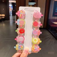 可爱水晶棒棒糖发夹百搭卡通蝴蝶结发卡萌系儿童女童宝宝边夹发饰 19水晶棒棒糖（主图款