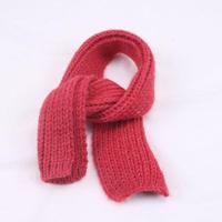 韩版儿童秋冬新款围巾三角巾男童女童婴儿小狮子可爱宝宝保暖围脖 儿童毛线小围巾红色