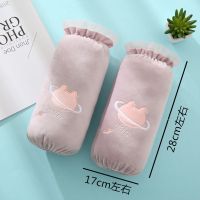 [2双装]韩版套袖学生办公女长款袖套可爱 秋冬防污袖头护袖儿童 浅紫色 1双装环球款