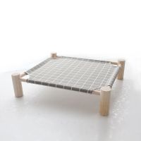 猫窝四季通用可拆洗猫床猫咪凉窝夏季宠物狗狗行军床泰迪狗窝夏天 灰色格子 建议35斤内猫咪或者狗狗