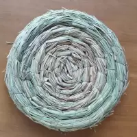 鸽子窝草窝稻草小油草手工草编草编鸽子窝大帽子信鸽用品用具巢盆 1个平底稻草窝