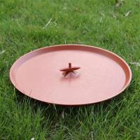 鸟笼托粪盘画眉鸟笼靛颏底盘底托鸟笼配件鸟用品塑料鸟笼圆笼底盘 B款直径18