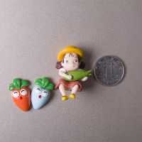 磁力冰箱贴卡通创意小魔女饰品玩偶公仔女生可爱的小东西吸铁石贴 小梅抱玉米(送2个小萝卜)