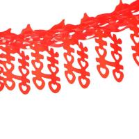 彩带拉花彩条 婚房婚礼新房布置结婚庆用品开业彩色装饰喜字拉花 2条3米油纸拉喜