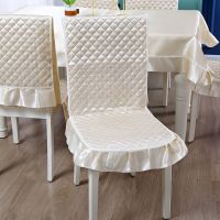 餐桌布椅垫椅子套装家用加厚连体椅子套罩餐桌长方形桌布现代简约 连体-处理仿真丝米 一把椅子(需要几把拍几把)