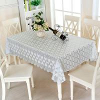 PVC桌布防水防烫防油茶几布餐桌布台布免洗塑料台布防尘布桌垫 孔雀银 50*50