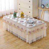 茶几桌布茶几罩套长方形布艺餐桌垫客厅家用台布盖布防尘罩茶几布 贵族欧式咖 50宽50长40高