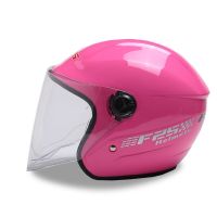 头盔电动车电瓶车四季男女通用高清防雾秋冬女士安全帽摩托车半盔 667高清防雾粉色
