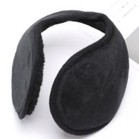 耳包耳罩保暖男士冬季护耳朵罩耳套冬天毛绒后戴式耳捂子耳帽加厚 黑色(男士耳罩) 1个