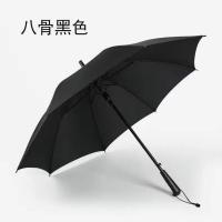2021新款长柄伞晴雨两用防晒女学生韩版可爱ins加大加厚双人大号 黑色(8骨拇指柄小号)