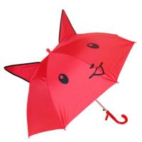 儿童雨伞男童女孩卡通晴雨伞幼儿园宝宝伞小学生自动长柄伞公主伞 小号耳朵伞大红色