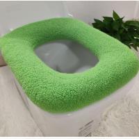 长方形家用马桶垫坐垫加大码特大加厚OV通用坐便套马桶套欧式毛绒 超大款统板纹1个装要指定颜色留言客服 通用款