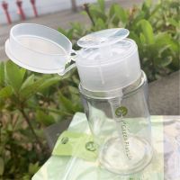 绿素懒人压取式翻盖分装空瓶100ml可装卸妆水化妆水透明可单手压 1个装（100ml）