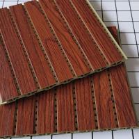 竹木纤维吸音板生态木塑隔音 板墙面210长城木质穿孔琴房吊顶材料 印尼橡木