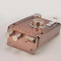 外装门锁老式大铁门锁防盗门锁木门锁四方锁三保险锁 左开门带边