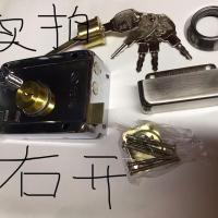 玥玛老式防盗大门锁,家用大门,铁门,木门锁超B级防盗锁。 通用型整套带边8698右开