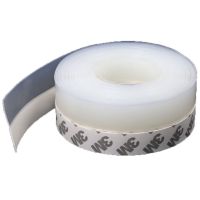 门窗密封条门缝门底防风防水胶条玻璃门边隔音自粘型封窗户包暖帖 半透明25mm密封0-15毫米缝隙 【5米价格】