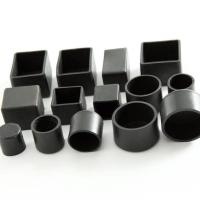 方管圆管橡胶脚套桌椅保护套橡胶脚垫不锈钢管外脚帽 圆管外套16mm 一拍 8 个装