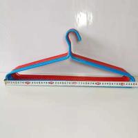 [加粗加厚]实心大号衣架晒被子不锈钢管大衣架晒床单棉衣大衣架 55厘米棉袄衣架2个+送洗碗布1条