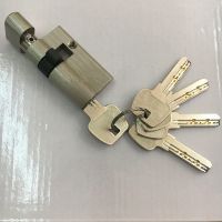 厂家直销大门玻璃门锁芯 /执手玻璃门锁芯/玻璃锁大50单开锁芯 全铜玻璃锁芯
