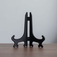 陶瓷杯垫装饰盘瓷盘工艺品盘子摆盘支架托架证书塑料展示架 小号展示架6个（适用于10cm）