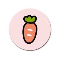 硅藻泥杯垫洗手台防霉洗漱垫硅藻垫牙刷垫皂垫皂托防滑速干吸水垫 粉 胡萝卜(圆形10*10)