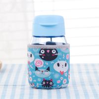 特百惠CC企鹅嘟嘟杯套 可爱迷你玻璃杯随心杯便携防摔保护套350ml 无绳款猫咪家族