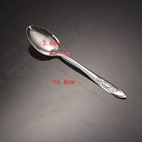 50支/100水果勺子批发西瓜勺不锈钢铁勺子圆头勺家用吃饭调羹餐勺 [二号]西瓜勺+-+ 50支装