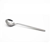 韩式勺子不锈钢圆头勺子家用汤匙成人吃饭大汤勺喝汤圆勺子不锈钢 一支装