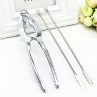 吃蟹工具家用套装剥螃蟹钳夹子大闸蟹钳子拆蟹 吃螃蟹工具蟹八件 A款蟹钳+针2枚