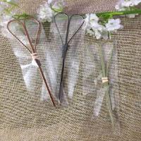 竹签 点心叉子三明治装饰心型 12cm混色独立包装20支