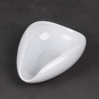 青瓷赏茶荷白瓷茶盘摆件荷花器功夫茶具陶瓷茶勺茶匙手工茶道配件 白瓷