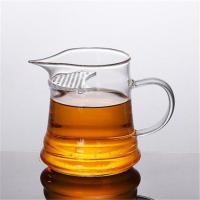 加厚月牙过滤公道尖嘴分茶器耐热绿茶鹰嘴过滤网办公创意牙杯茶具 透明把月牙公杯