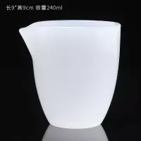 Cathyladi 家用白瓷功夫茶具玉瓷琉璃公道杯单个大容量泡茶分茶器 琉璃公道杯