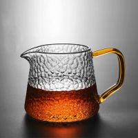锤纹公道杯加厚玻璃分茶器鹰嘴带滤网茶漏杯分茶器茶具配件套装 300ml贵妃杯