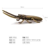 手工甲壳虫铜茶宠 铁壶壶叉盖托盖置可养茶道功夫茶玩摆件 甲壳虫铜茶宠 铁壶壶叉