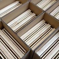 成品巢框中蜂蜂巢带巢础框蜜蜂框架巢基巢脾蜂箱中蜂巢础带框全套 半成品巢框10件装