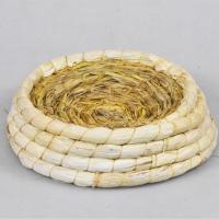 鸽子用品用具鸽子窝草窝孵蛋窝塑料巢盆繁殖窝棕布垫信鸽用品鸽具 防翻草窝一个