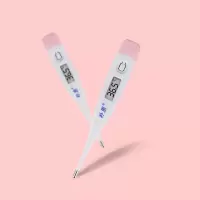 兽用电子体温计猪用体温计硬软头猫狗宠物牛羊测温仪体温表高精度 粉色体温计(朴恩硬头)