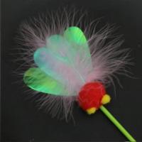 放开那只大头猫台湾Amy昆虫田园逗猫棒羽毛响片蝴蝶逗猫玩具 1、红蜗牛