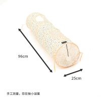 猫隧道通道猫窝滚地龙组合四季通用逗猫玩具可折叠猫咪用品猫 香槟色的喵 大小猫咪通用