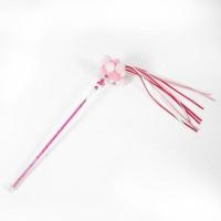 新疆仙女逗猫棒耐咬仙女流苏羽毛棒长杆彩色铃铛猫咪棒 三色球款逗猫棒