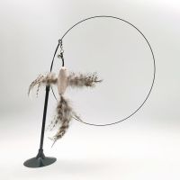 吸盘羽毛逗猫棒带铃铛长杆猫玩具自嗨解闷神器项圈逗猫棒自己玩 不可拆卸吸盘逗猫棒