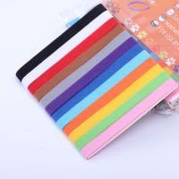 新生宠物识别圈 脖子标识带小狗猫咪区分辨别项圈奶狗幼猫记号绳 双面绒12色12条/包 S码(长20CM直径5CM)合适新