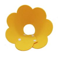 新款伊丽莎白圈猫咪防舔咬幼猫头套耻辱项圈狗狗柔软脖圈绝育用品 黄色 XS